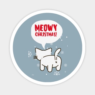 Meowy Christmas Catmas Magnet